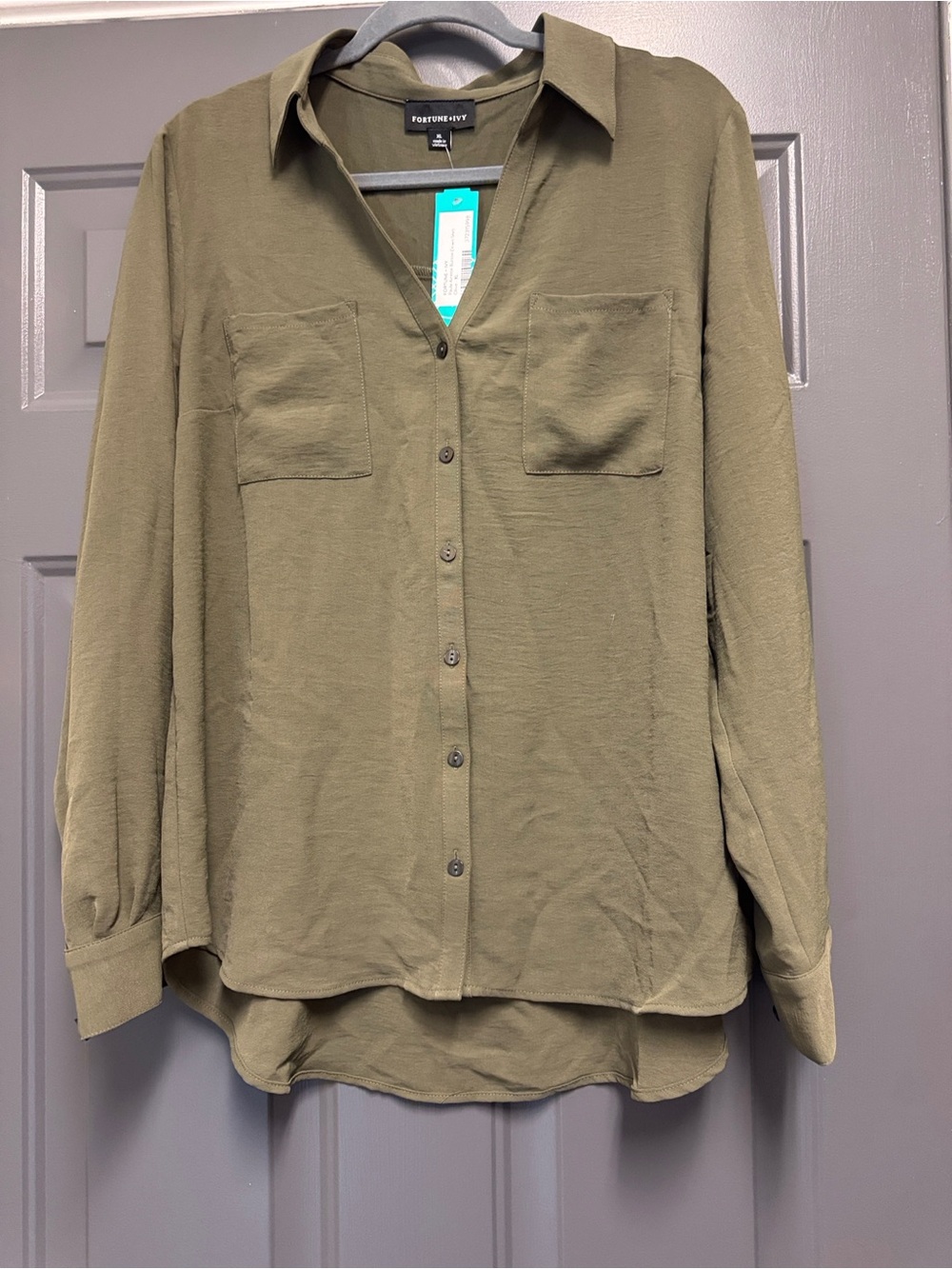 FORTUNE + IVY for Stitch Fix Paula Airette Button Down Shirt size XL NWT